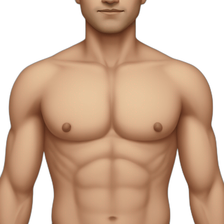 Male chest emoji