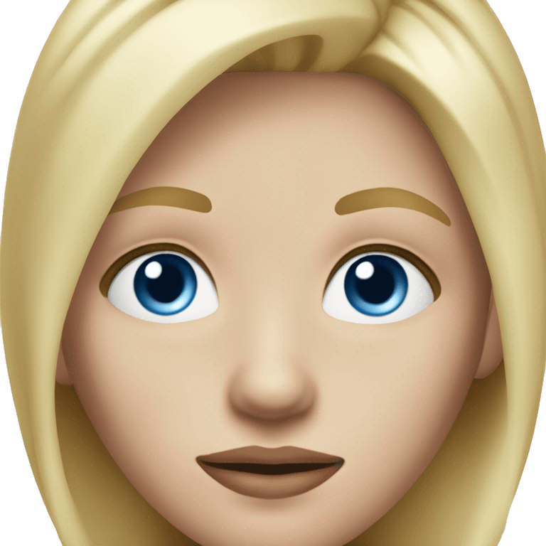 realistic blond teenager with blue eyes and a scar under one eyes emoji