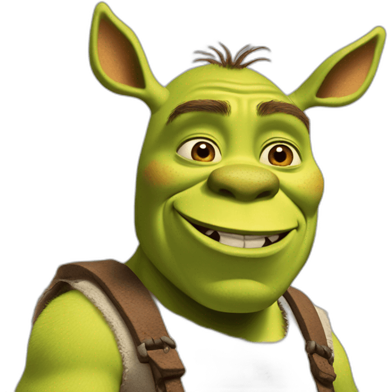 shrek con cara de burro y burro con cara de shrek emoji