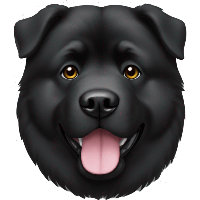 Black chow-chow black muzzle emoji