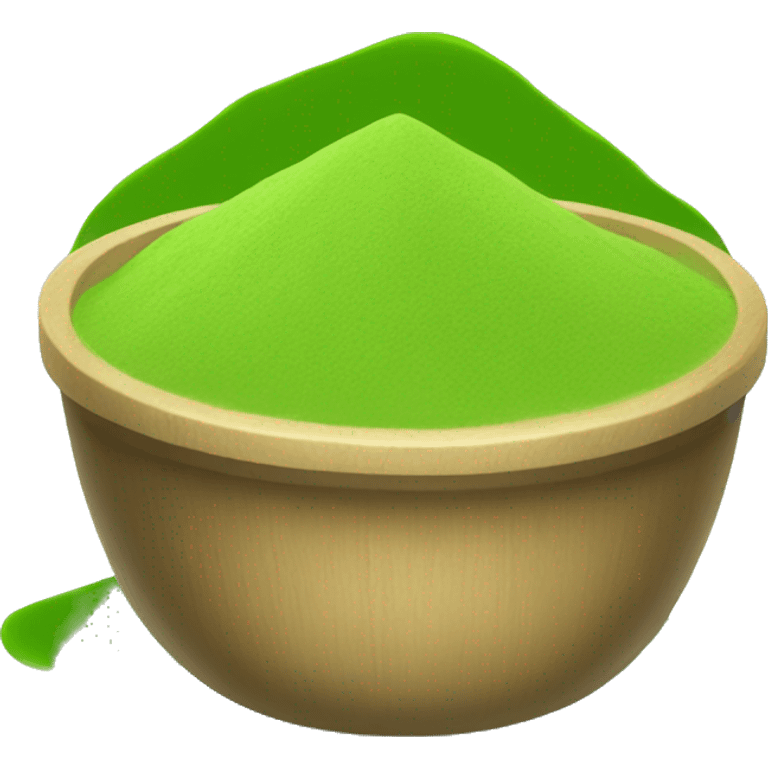 Matcha powder emoji