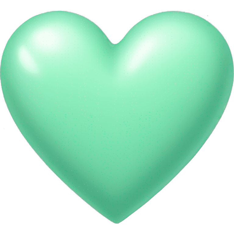 pastel green heart emoji