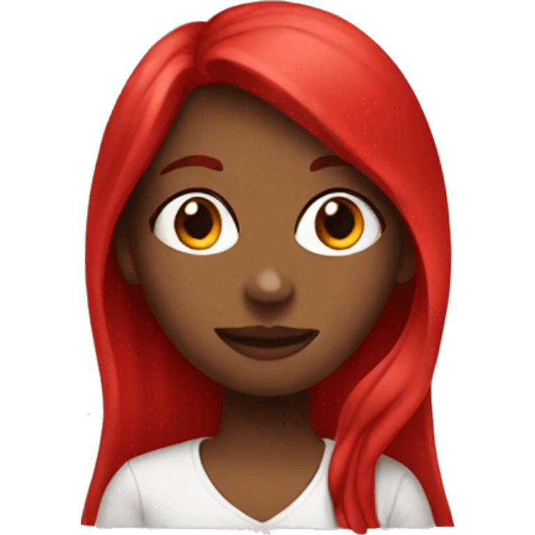 Red girl emoji