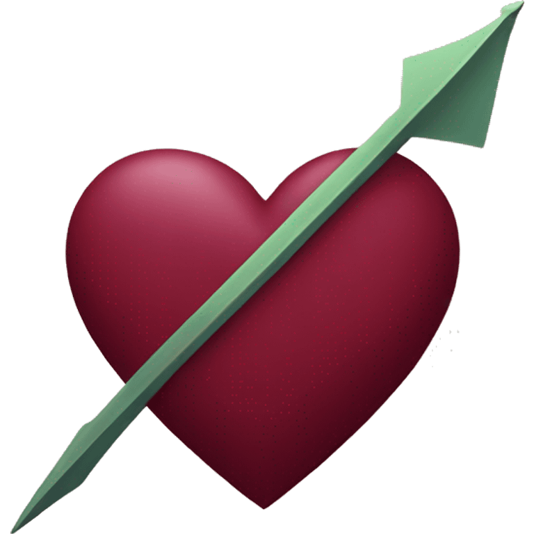 Double Burgundy Heart with Arrow emoji