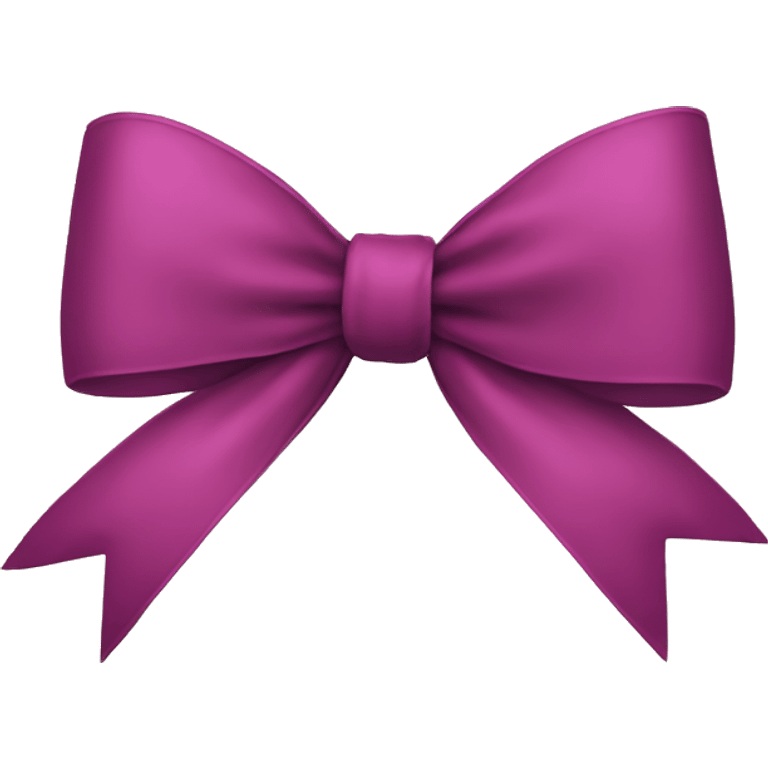 a Christmas bow emoji