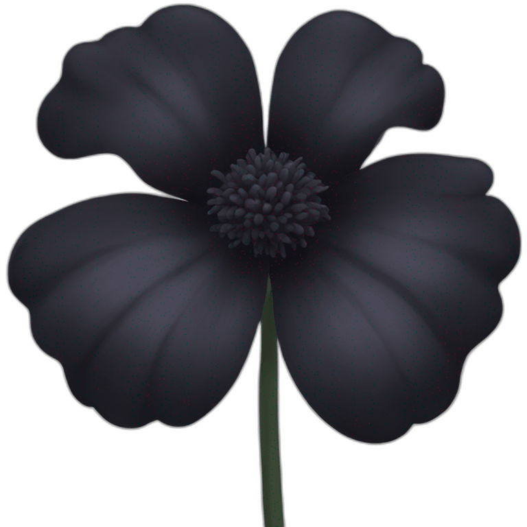 Black flowers emoji