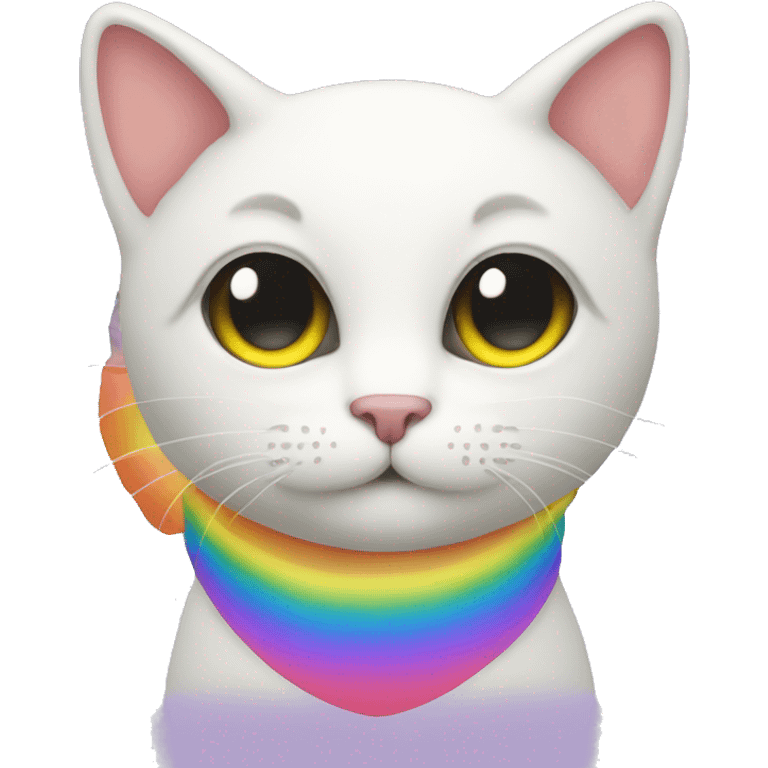 cat on rainbow  emoji