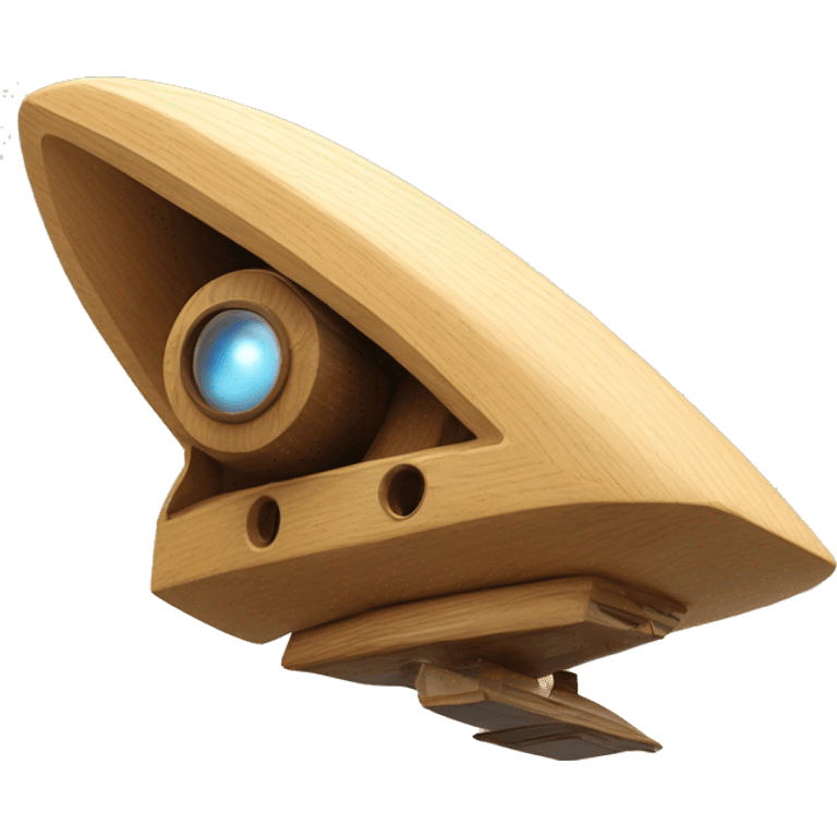 Flying Starship spacecraft bird’s house wooden  emoji