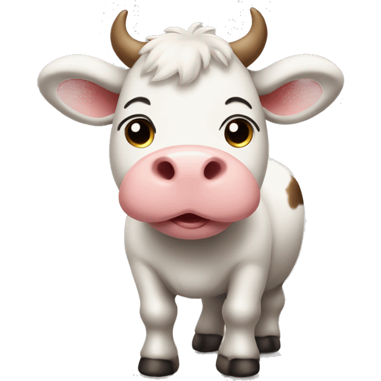 Cute cow full body  emoji