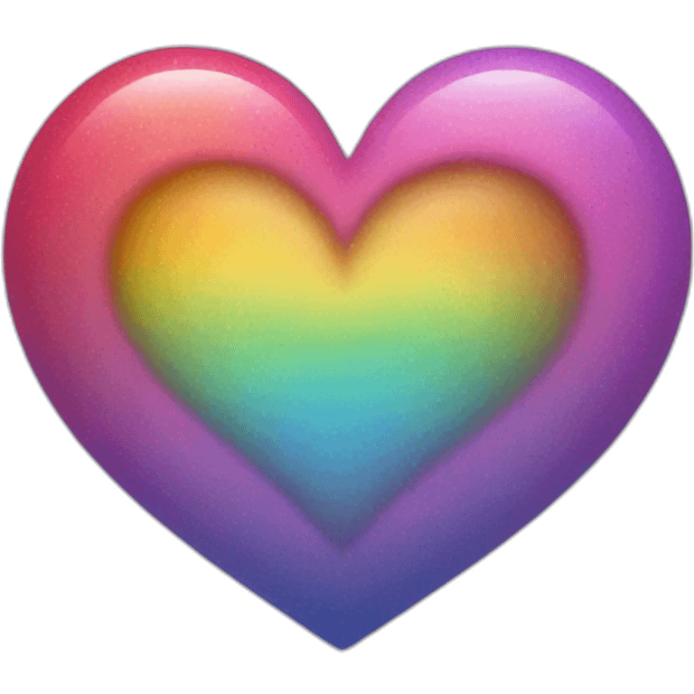 Rainbow heart emoji