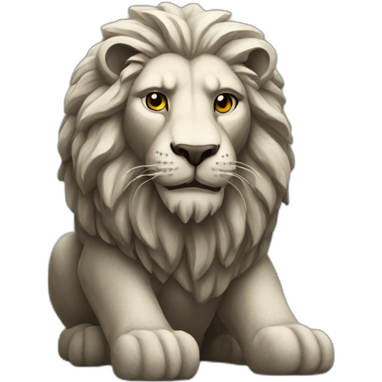 Stone lion emoji