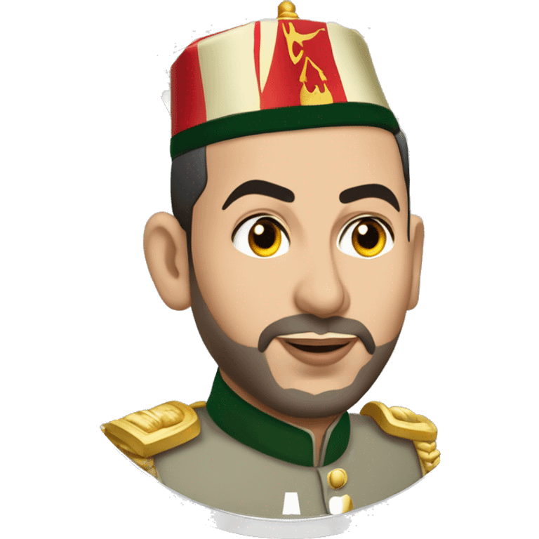 Mohammed VI montre le numéro 106 emoji