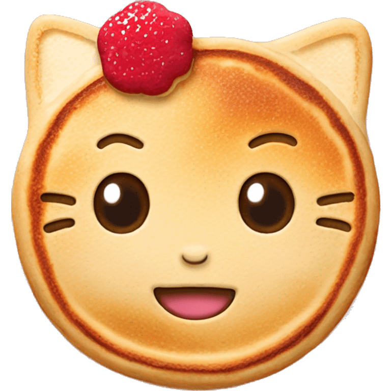 Hello kitty pancake  emoji