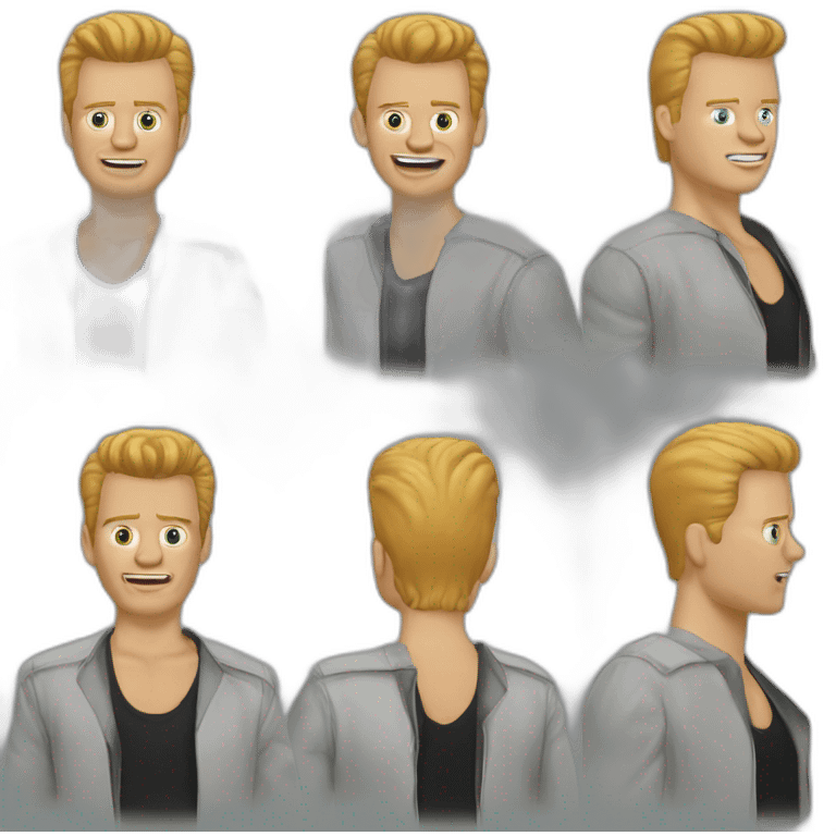 Biff Tannen in back to the future emoji