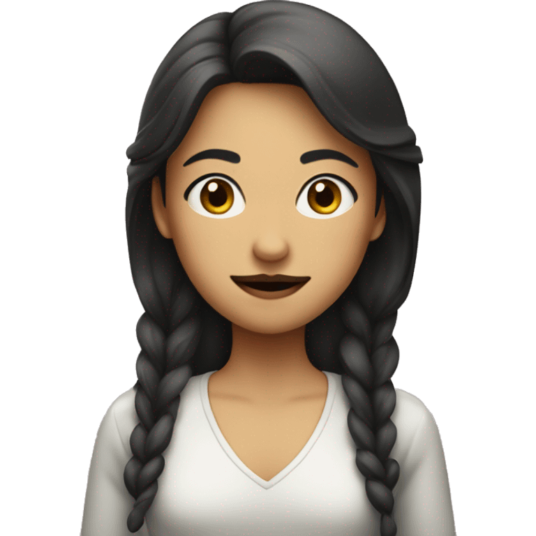 a girl with Mustache and hijap emoji