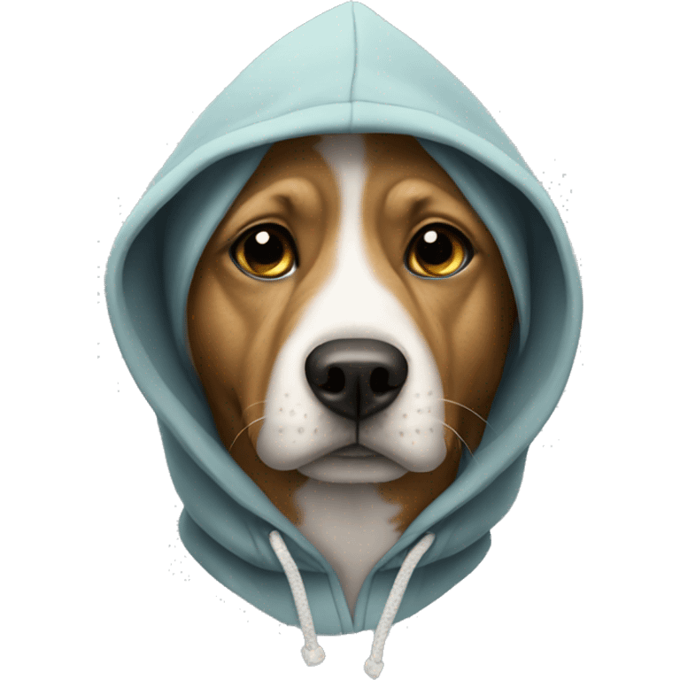 Dog with hoody emoji