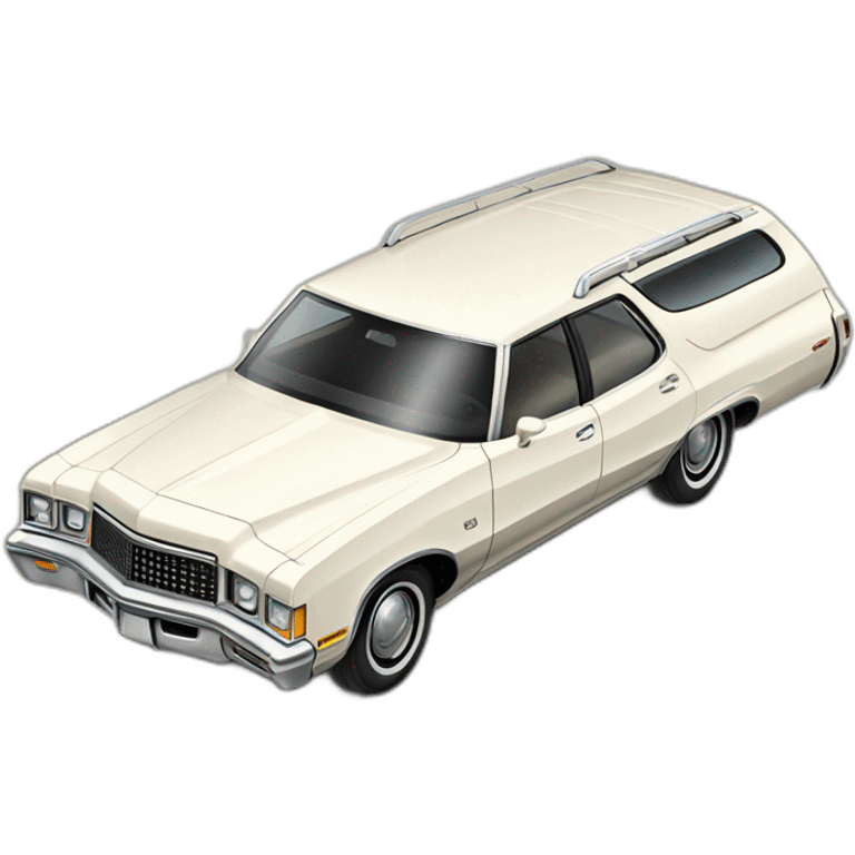 1970 white Buick Sportwagon emoji