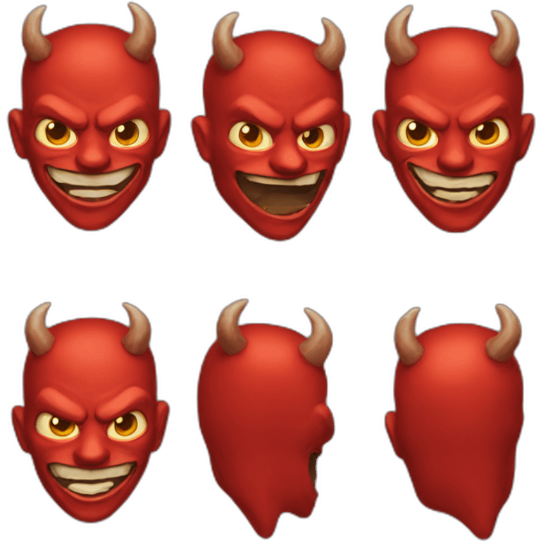 Red devil emoji