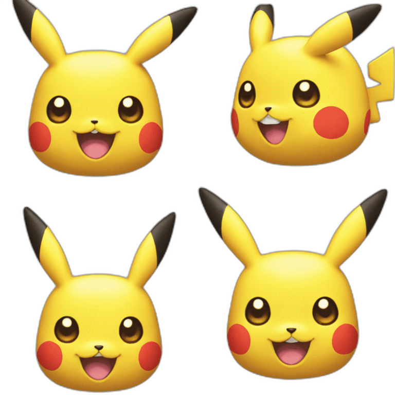 Tête de Pikachu emoji