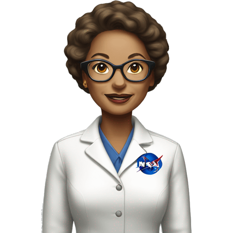 Annie Easley, NASA scientist uniform, glassesless emoji