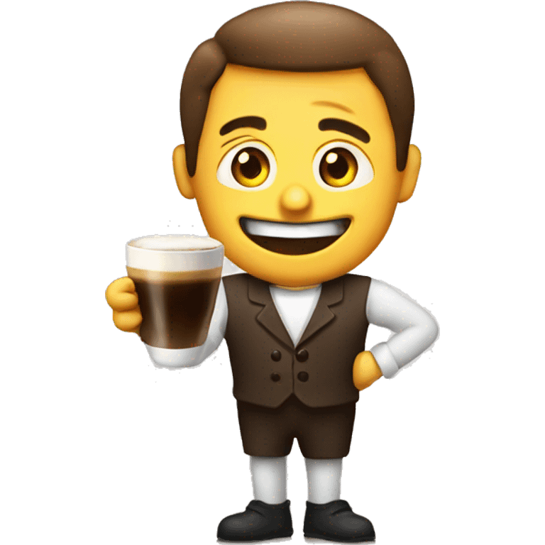 Cheeky espresso emoji