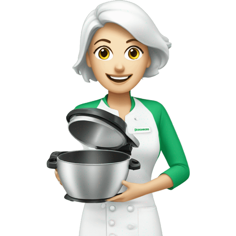 thermomix with lifestyle woman emoji