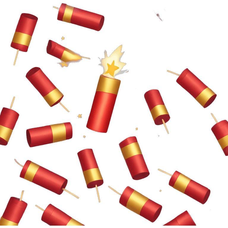 cute party firecrackers emoji