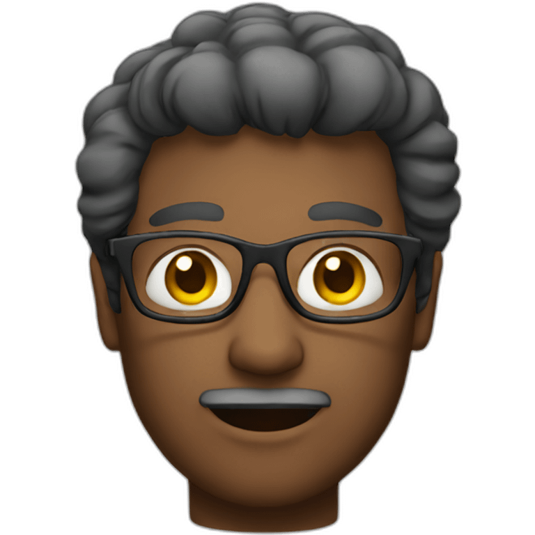 Man with glasses emoji