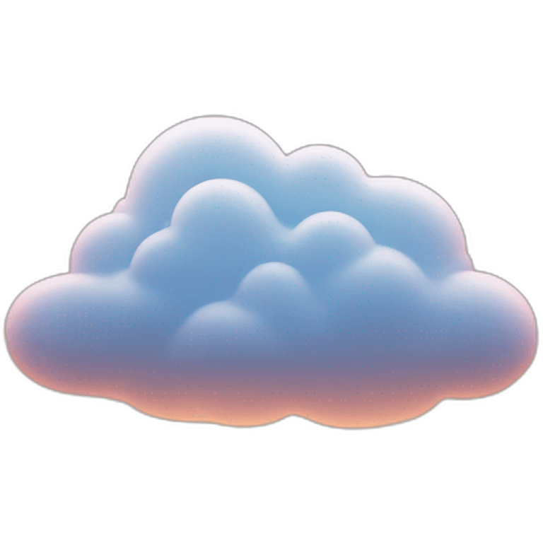 Luminous cloud landscape emoji