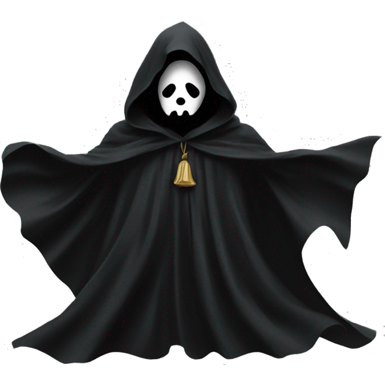 Ghostface in black cloak emoji