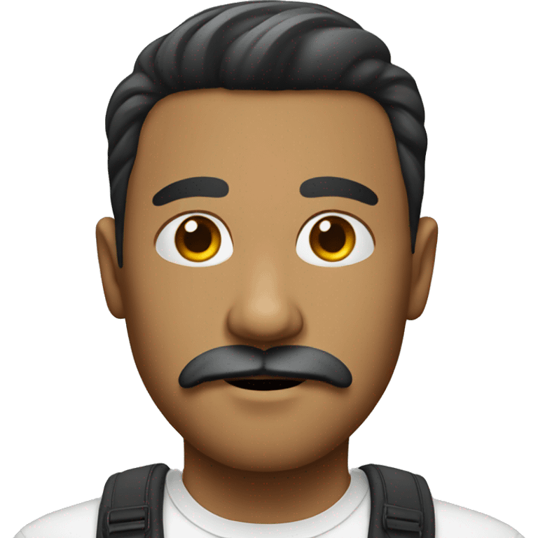 realistic male with mustache emoji