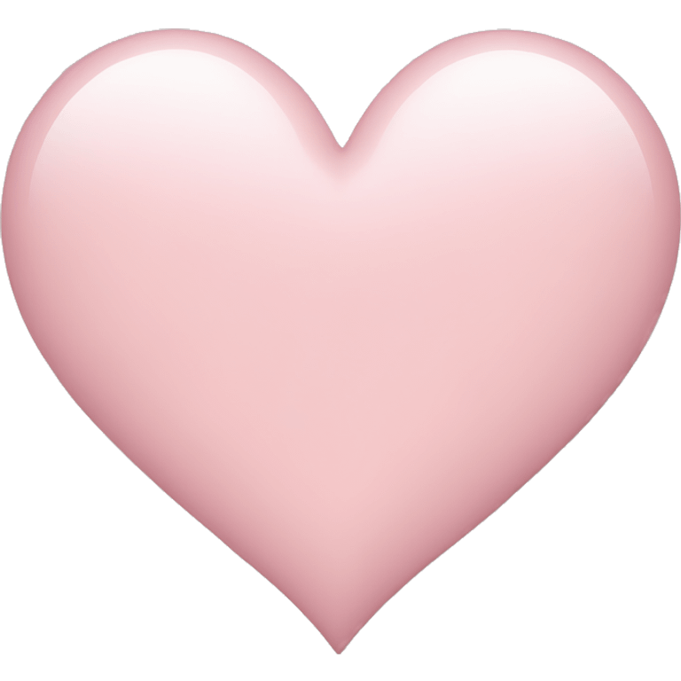 Basic light pink heart emoji