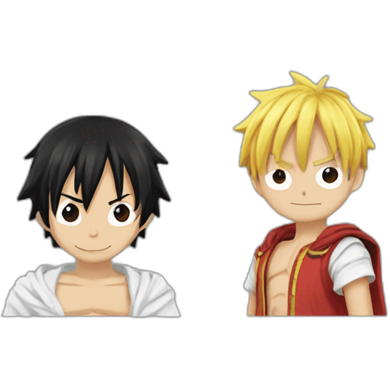 Luffy and saber emoji