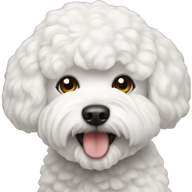 Un perro bichon maltés emoji