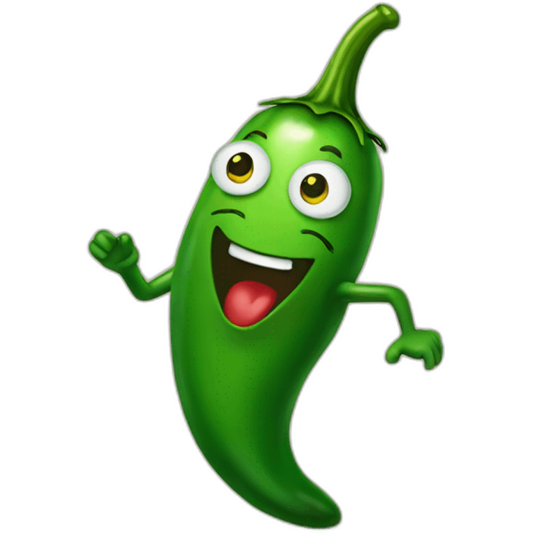 Dancing jalapeno emoji