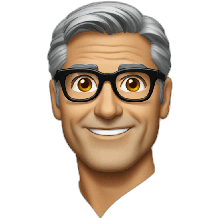 George Clooney glasses emoji