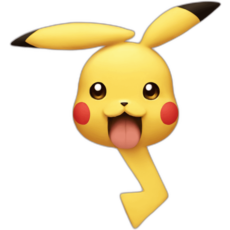 pikachu mustache emoji