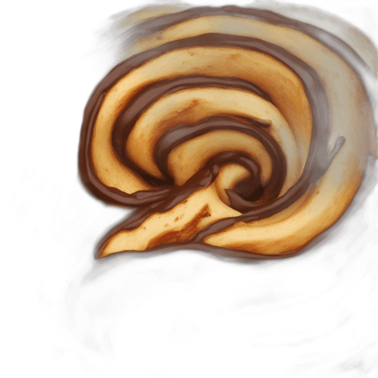 Babka loaf with chocolate swirl emoji