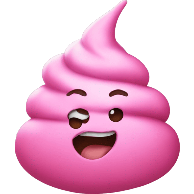 Pink poop emoji emoji