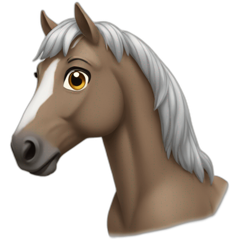 cavalo chorando emoji