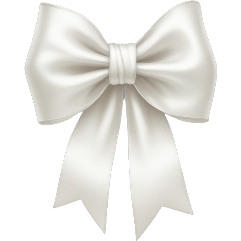 white silk bow emoji