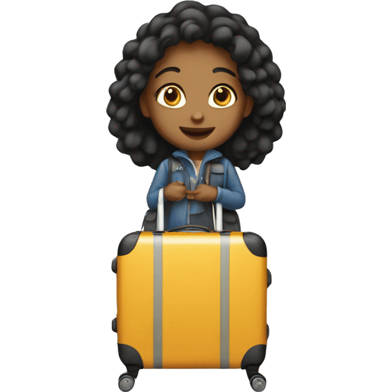 girl luggage emoji