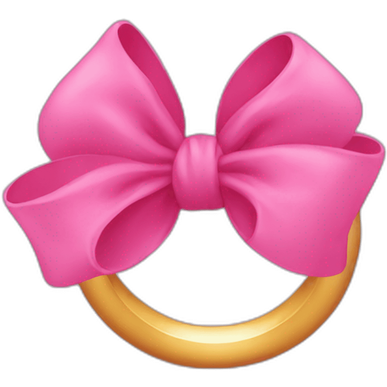 pink ring with pink bow emoji