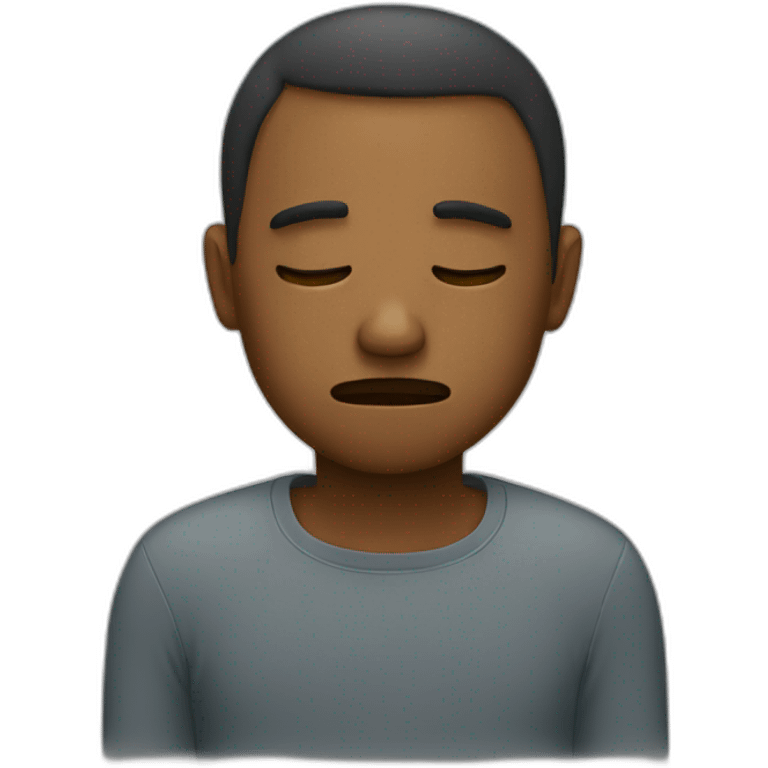 A tired person emoji