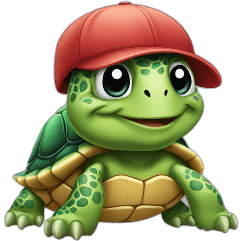 turtle with cap emoji