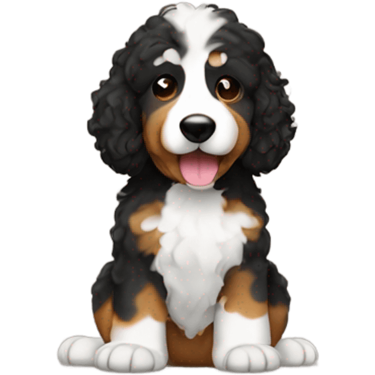 bernedoodle farting emoji