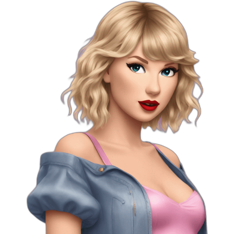 Taylor swift in the lover eras tour outfit emoji