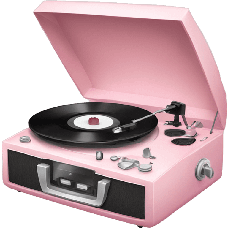 Light pink record player emoji