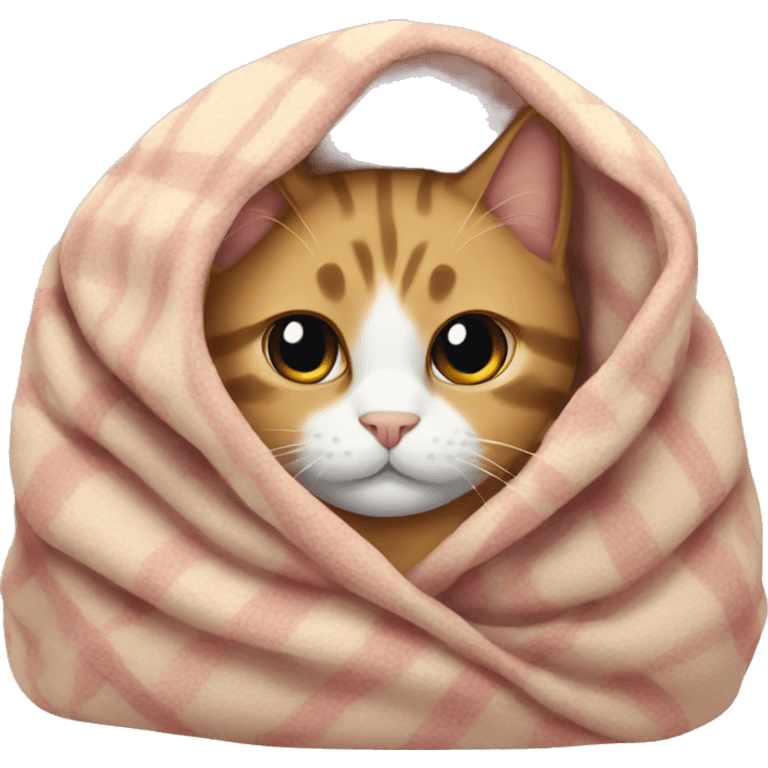 cat in a blanket emoji