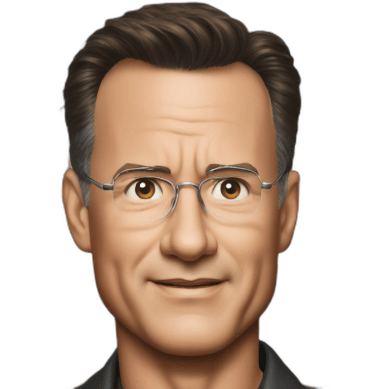 tom hanks and tom cruise mixed into one person emoji